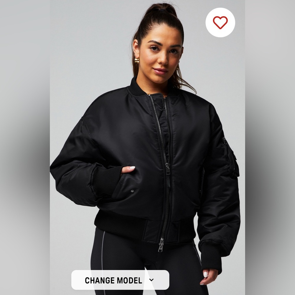 Fabletics Iconic Oversized Bomber Jacket - image 2